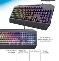 Teclado Trust GXT836 Evocx Gaming PT