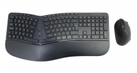 Teclado Ergonomico e Rato Vertical Wireless Conceptronic Preto