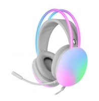 Headset Gaming MARS GAMING 360° Chroma Rgb Flow Mars Mh-Glow Branco Microfone