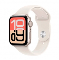 Apple Watch SE 3 GPS 44mm Alumínio Luz das Estrelas com Bracelete Desportiva Luz das Estrelas - M/L