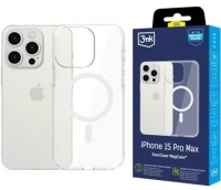 Capa Iphone 15 Pro Max 3MK Everclear Magcase Transparente