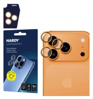 Vidro Protetor para Camara Iphone 17 Pro, Iphone 17 Pro Max 3mk HARDY Lens Protection Pro Laranja