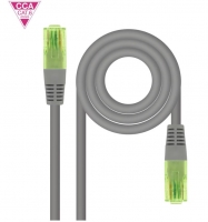 Cabo de Rede Nanocable RJ45 CAT.6 UTP AWG26 CCA 7m Cinza