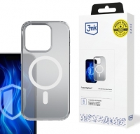 Capa Iphone 17 Pro Max 3MK Frosty Magcase Silicone Preto