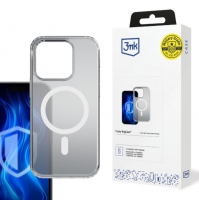 Capa Iphone 17 Pro 3MK Frosty Magcase Silicone Preto