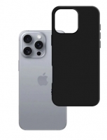 Capa Iphone 16 Pro 3MK Silicone Preto