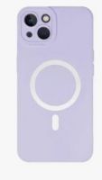 Capa Iphone 13 Pro Silicone Lilas Wireless Charging Magnetic