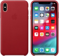 Capa Iphone XS Max Leather Case MRWQ2ZM/A Vermelho