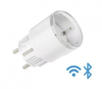 Shelly Plug S MTR Gen3 - Tomada inteligente WiFi Matter c/ Medidor de Consumo e Luz LED 230VAC (12A 2500W) - Branca