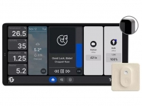 Shelly Wall Display X2 - Ecrã Touch 6.95'' de Parede p/ Controlo Centralizado + Sensor H&T - Prateado e Marfim