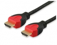 Cabo HDMI para HDMI v2.0 Equip 1m Preto/Vermelho