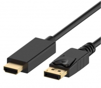 Cabo DisplayPort para HDMI EWENT 1 metro Preto