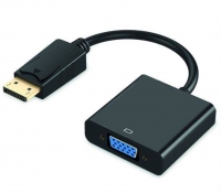 Cabo Adaptador DisplayPort para VGA M/F 0.15m Ewent EC1454 Preto