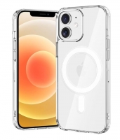 Capa Iphone 12 Mini com Magsafe Silicone Transparente