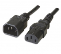 Cabo Extensão de Alimentação Ewent EC1915 VDE C14-C13 Macho/Fêmea 5m Preto