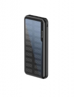 PowerBank RIXUS RXPB45 SOLAR Powerbank Digital Display 10 000mAh Preto