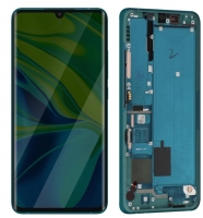Touchscreen com Display e Aro Xiaomi Mi Note 10, Mi Note 10 Pro Verde Service Pack