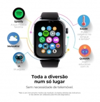 Relogio para Crianças SaveFamily SaveWatch Plus 2 com GPS e Chamadas Branco Silicone Loop