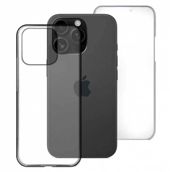 Capa Iphone 16 Pro Max 360 Full Cover Acrilica + Tpu Transparente