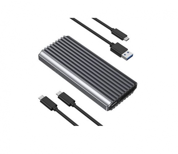 Caixa Externa Blueray para disco M.2 PCIE NVME USB 3.1 Preto