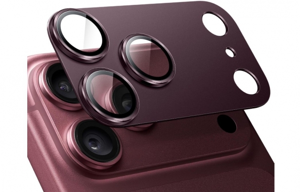Protetor de Camara Iphone 18 Pro em Aluminio Burgundy