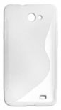 Capa em Silicone  S-CASE  Samsung i8530 Galaxy Beam Branca Transparente