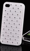 Capa protetora Diamond Samsung S5830 Galaxy Ace Branca com Brilhantes