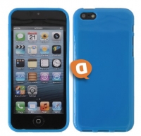 Capa em Silicone Iphone 5C Azul Opaca