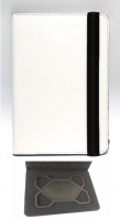Capa Protetora  Flip Book Tipo Pele  para Tablet 7  7.2  Universal Branca