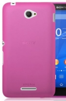 Capa Silicone  SLIM  Sony Xperia E4 (Sony Xperia E2105) Rosa Transparente