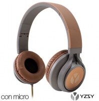 Headphones Lorca Universal YZSY com Micro Castanho