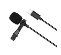Microfone Tipo C MKF02 XO Wired Preto