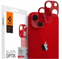 Protetor de Camara em Vidro Temperado Iphone 13, Iphone 13 Mini SPIGEN Optik (2 PACKs) Vermelho