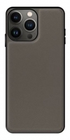 Capa Iphone 13 Pro Max em Pele Magnetica Cinza Escuro