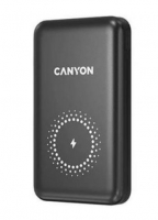 Bateria Externa Canyon Magsafe Wireless USB/USB-C 10.000mAh Preto