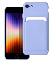 Capa Iphone 7, Iphone 8, Iphone SE 2020 CARD Case Silicone Violeta