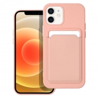Capa Iphone 12, Iphone 12 Pro CARD Case Silicone Coral