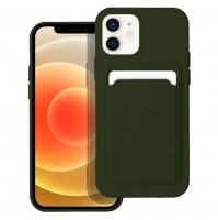 Capa Iphone 12, Iphone 12 Pro CARD Case Silicone Verde