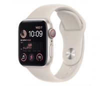 Apple Watch SE (2ª Geração) GPS + Cellular 40mm Alumínio Luz das Estrelas com Bracelete Desportiva Luz das Estrelas