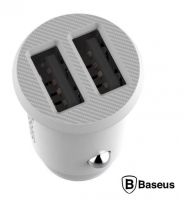 Carregador Isqueiro BASEUS 2 X USB 5V 3.1A CCALL-ML02 Branco